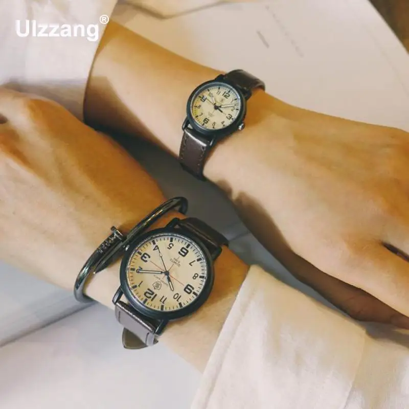 1pc Drop Shipping Fashion Leather Quartz Women Men Wrist Watch Lovers Couple Writwatches Black Brown 1pc Drop Shipping Fashion Leather Quartz Women Men Wrist Watch Lovers Couple Writwatches Black Brown