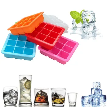 

Ice Cube Tray Molds Hot Silicone Freeze Mold Bar Pudding Jelly Chocolate Maker Mold Storage Containers Ice Cube Maker Mould