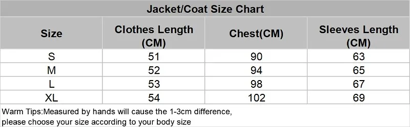 1859 jacket size