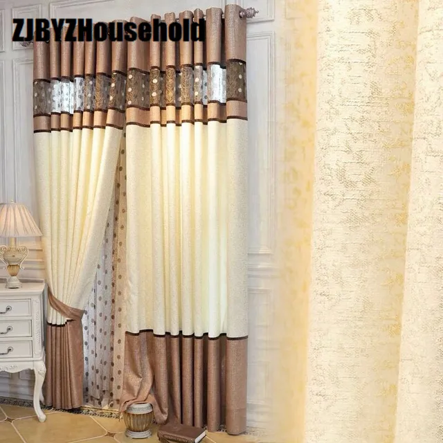 2017 Nuevo Cortinas para comedor salón dormitorio chenille costura ... 2017 Nuevo Cortinas para comedor salón dormitorio chenille costura ...