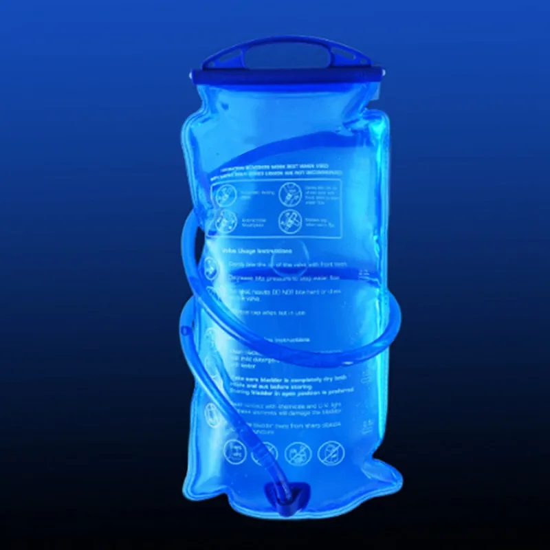 Портативный 1.5L 2L 3L экологичный PEVA складной мешок для воды Система гидратации для велоспорта кемпинга пешего туризма питьевой воды сумки