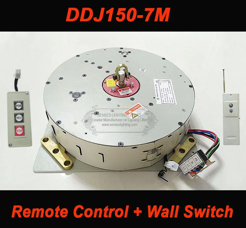 

150KG 7M Wire Controlled+Remote Controlled Hoist for Chandelier Lighting Lifter Chandelier Winch DDJ150-7m 110V-240V