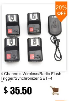 4 Channels Wireless Remote Speedlight Flash Trigger+ Umbrella Hole/Holder Universal Flash Synchronizer for Canon Nikon Pentax