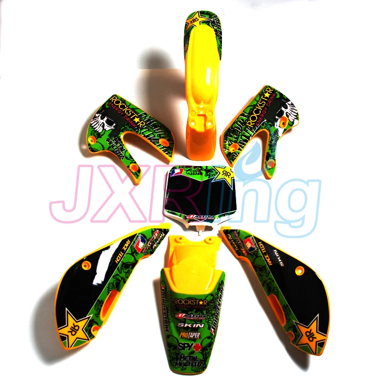 Kayo Apollo Bosuer Xmotos GPX SSR PITSTERPRO ORION ATOMIK Dirt Pit Bikes Plastic kit + 3m graphics Sticker Kit KX65 KLX110 style Kayo Apollo Bosuer Xmotos GPX SSR PITSTERPRO ORION ATOMIK Dirt Pit Bikes Plastic kit + 3m graphics Sticker Kit KX65 KLX110 style
