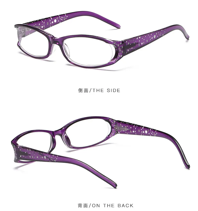 Iboode очки для чтения женские элегантные противоутомляющие компьютерные очки ретро цветочные алмазные дальнозоркость, оптические линзы очки+ 1,0~+ 4,0