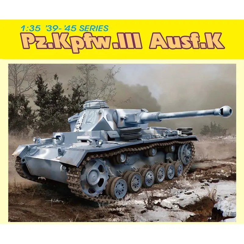 Набор моделей DRAGON 6903 1/35 Pz. Kpfw. III Ausf. K [Bonus: Magic Track]-Scale | Игрушки и хобби