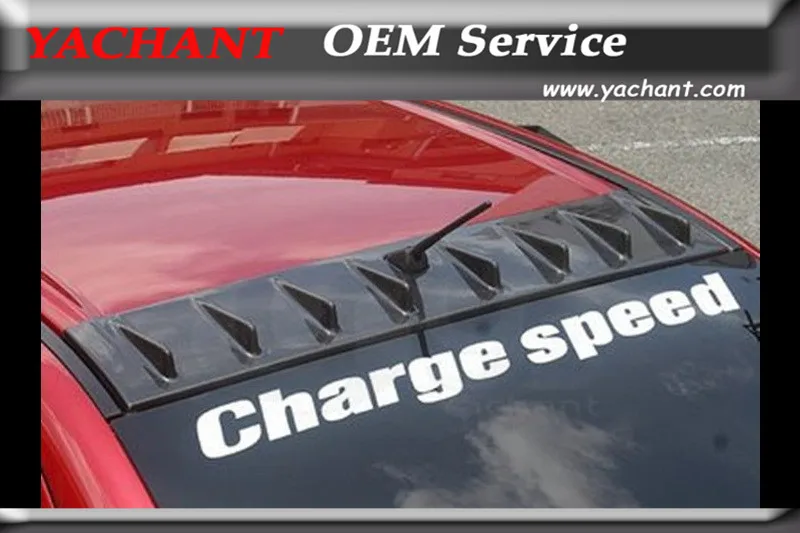 FRP Fiber Glass Rear Roof Spoiler Fit For 08 12 Lancer Evolution EVO X