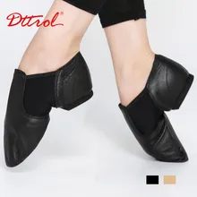2016 New jazz slip on dance sneakers dancing shoes for ladies Black tan Dance Shoes Jazz Dance Shoes For Adults & Children 4716