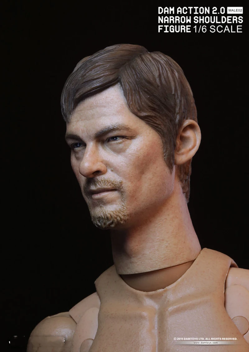 1:6 весы телесный тело и голова узкие плечи фигурку мужской с головой MALE02|Игровые