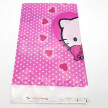 1pcs/pack Happy Baby Shower Hello Kitty Theme Tablecloth Girls Kids Favors Decoration Tablecover Birthday Party Maps 108*180 CM