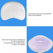 Профессиональный 72 Вт USB светодиодный белый гель для ногтей Светодиодный УФ-гель для ногтей отверждения лампы Свет Сушилка для гель-лака ights красота машинка для дизайна ногтей