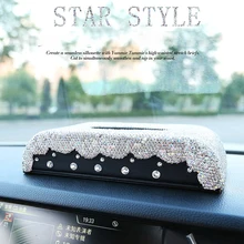 Держатель для туалетной бумаги блок типа искусственный алмаз украшения kleenex коробка для benz bmw Volvo Audi vw golf passat peugeot Автомобильные аксессуары