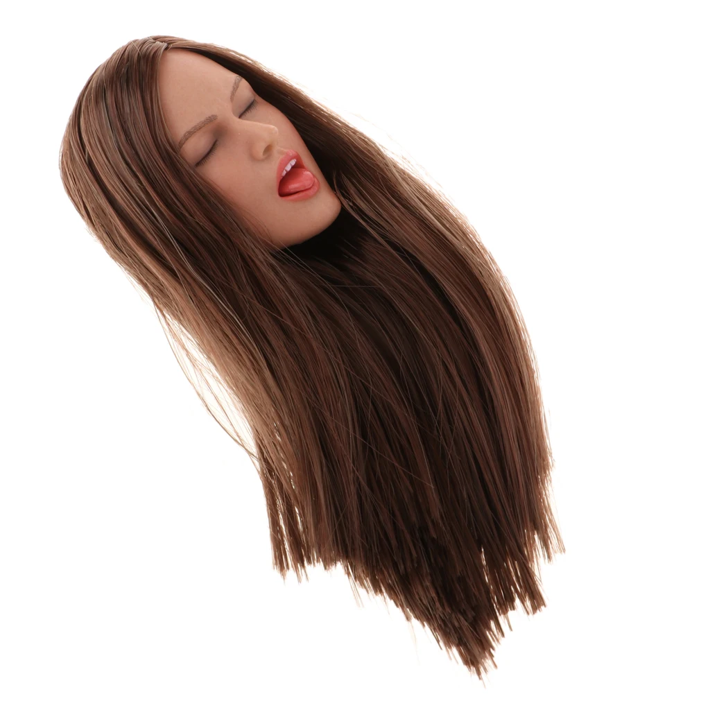 1/6th Female Head Sculpture Sculpt for Phicen/Kumik 12inch Action Figure B