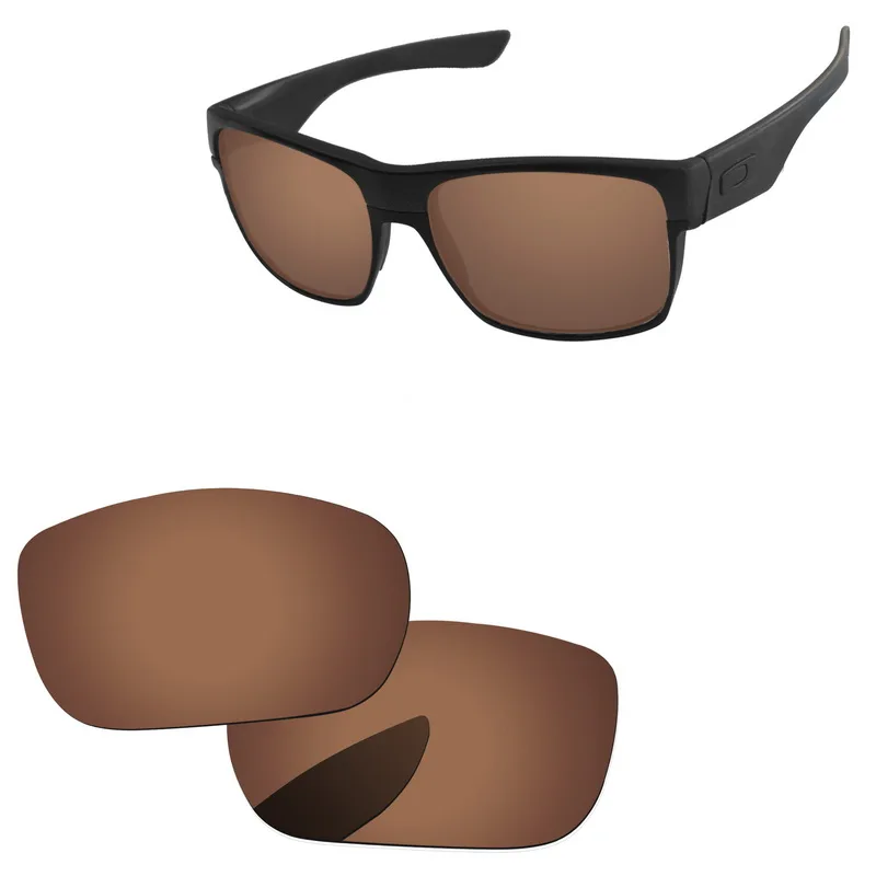 

Copper Brown Polarized Replacement Lenses For TwoFace Sunglasses Frame 100% UVA & UVB Protection