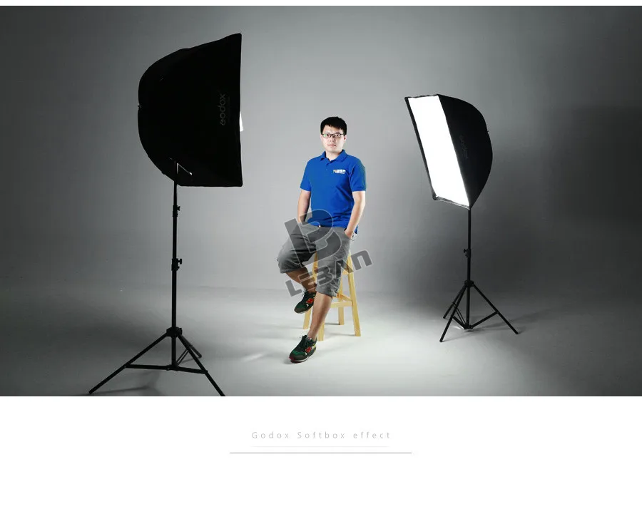 Godox портативный 60*90 см 2"* 35" фото-зонт софтбокс Отражатель для вспышки скорость светильник+ 2 м светильник Стенд+ Тип B Вспышка Горячий башмак