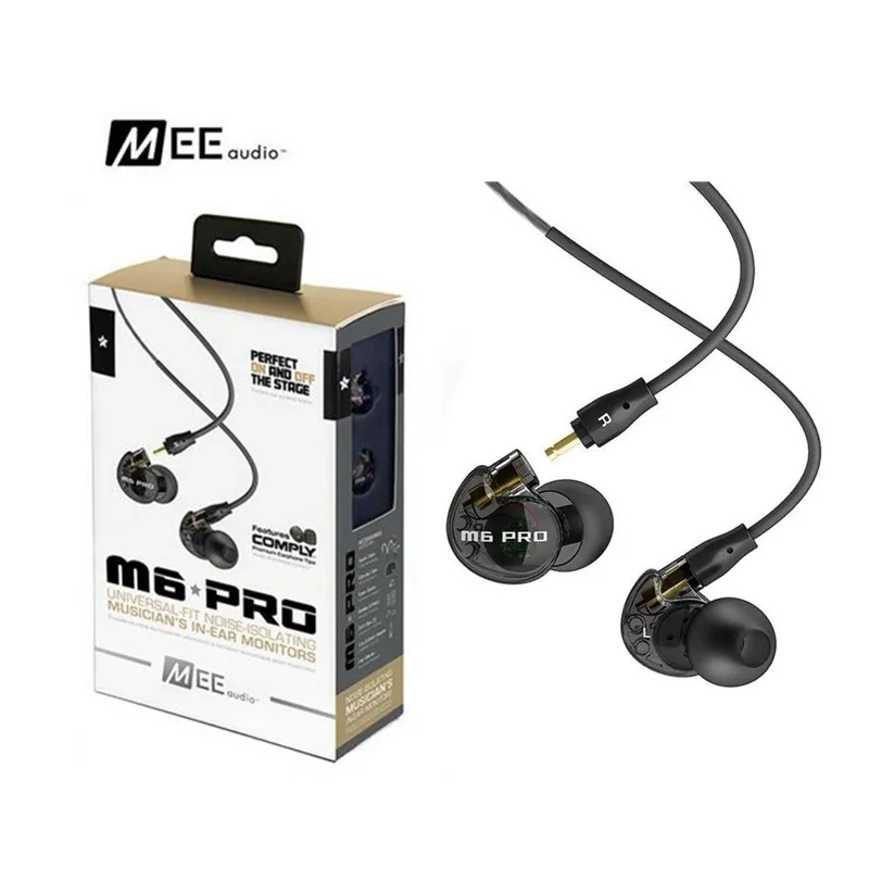 

24 Hours Shipping MEE Audio M6 PRO Noise Canceling 3.5mm HiFi In-Ear Monitors Earphones with Detachable Cables Wired Headphones