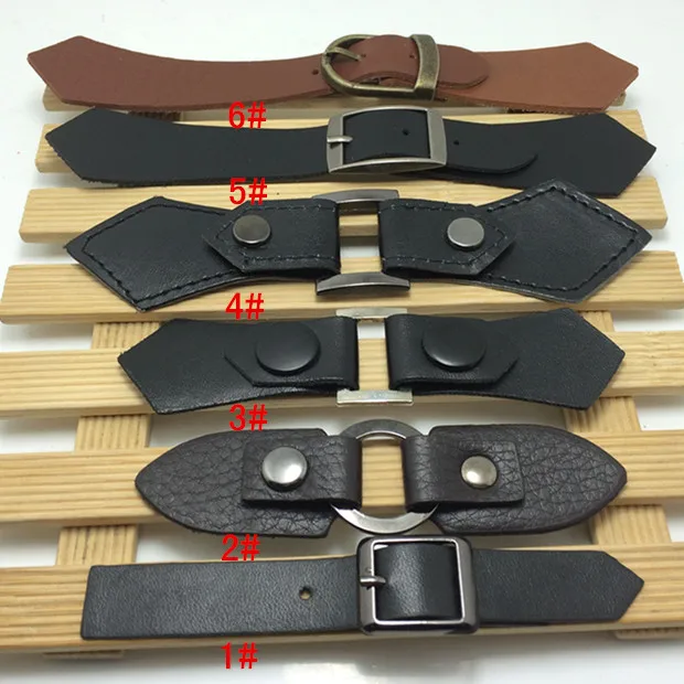 

2 Pair High Quality Combined Buttons Pu Leather Metal Buckles Button for Bag Decoration Multi-usage Fur Coat Diy Sewing Material