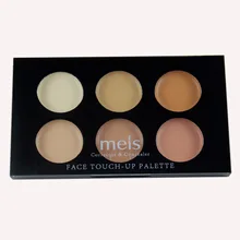 MEIS Brand Makeup Cosmetics Professional Makeup 6 Colors Conealer Contour Paletter Contouring Makeup Face Soft smile MS0630