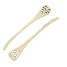 100 шт. плоской головкой перемешать Мёд Stick Перемешать Деревянной Мёд придерживаться 12 отверстие Тип Мёд гребень Мёд Stick Мёд Медведица пчеловодство инструмент