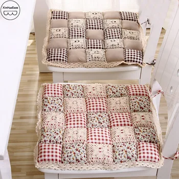 

XinHuaEase Pastoral Seat Cushion For Kitchen Square Floor Cushions Home Decor Thick Office Chair Cushion Nordic Style