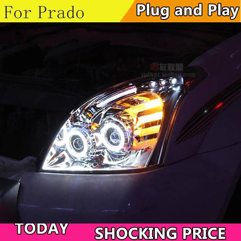 Doxa автомобильный стайлинг фары для Toyota Prado LC200 Koplampen 2004-2009 светодисветодиодный O