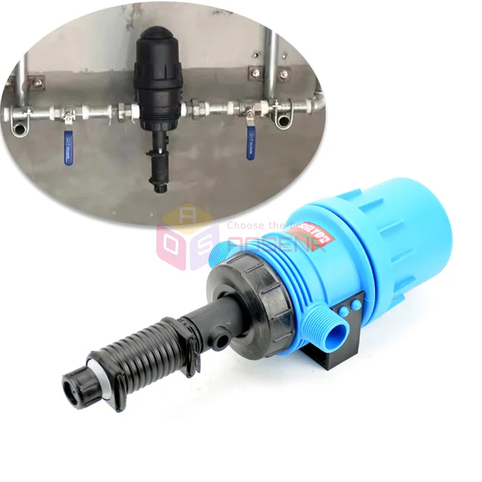 

Fertilizer Injector Dispenser Proportioner 0.4%-4% 4C-30C Water-driven Chemical Injector for Livestock Agriculture Fertilizer