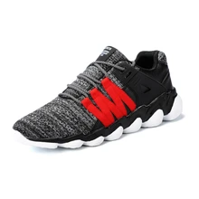 Спортивные кроссовки для мужчин; удобные дышащие сетчатые кроссовки для улицы; легкие кроссовки на шнуровке; Лидер продаж; мужские кроссовки; размеры 39-46