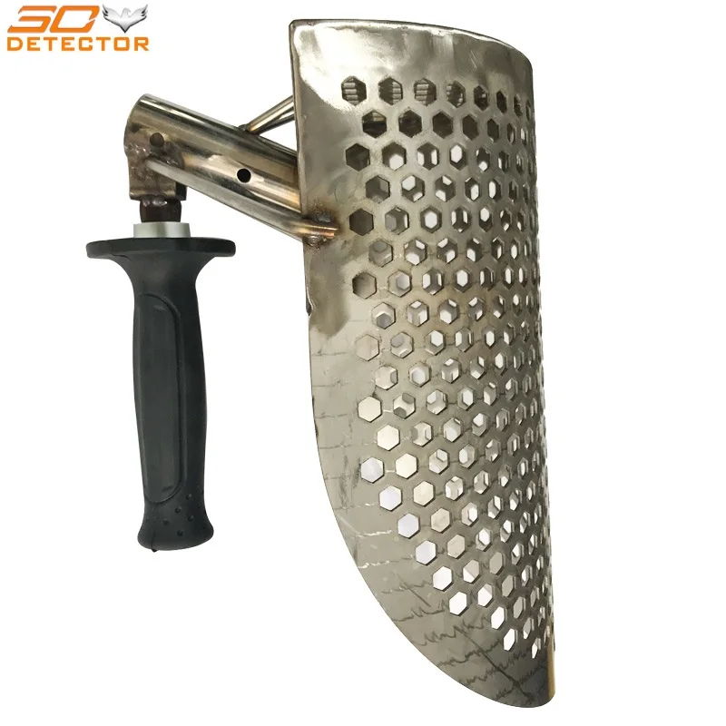 Hand held beach sand scoop stainless steel metal sand scoopin