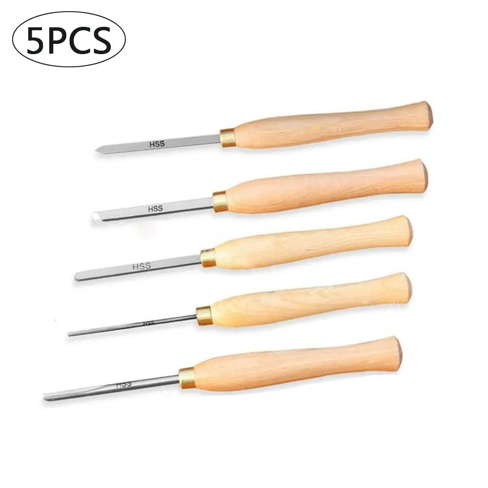 

HSS Lathe Chisel Set Wooden Turning Hardwood Handles Finisher Carbide Cutter