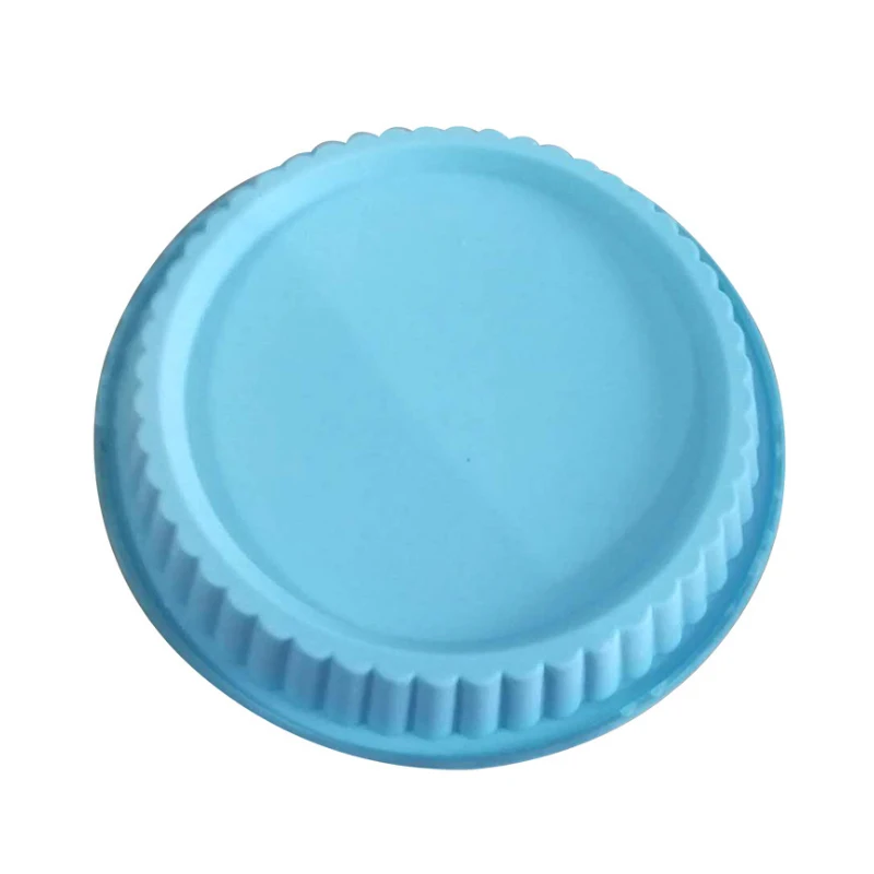 

1pcs wavy round silicone cake tray, 30cm baking tray, pizza baking pan, dry cake mold, kitchen tool color, random delivery