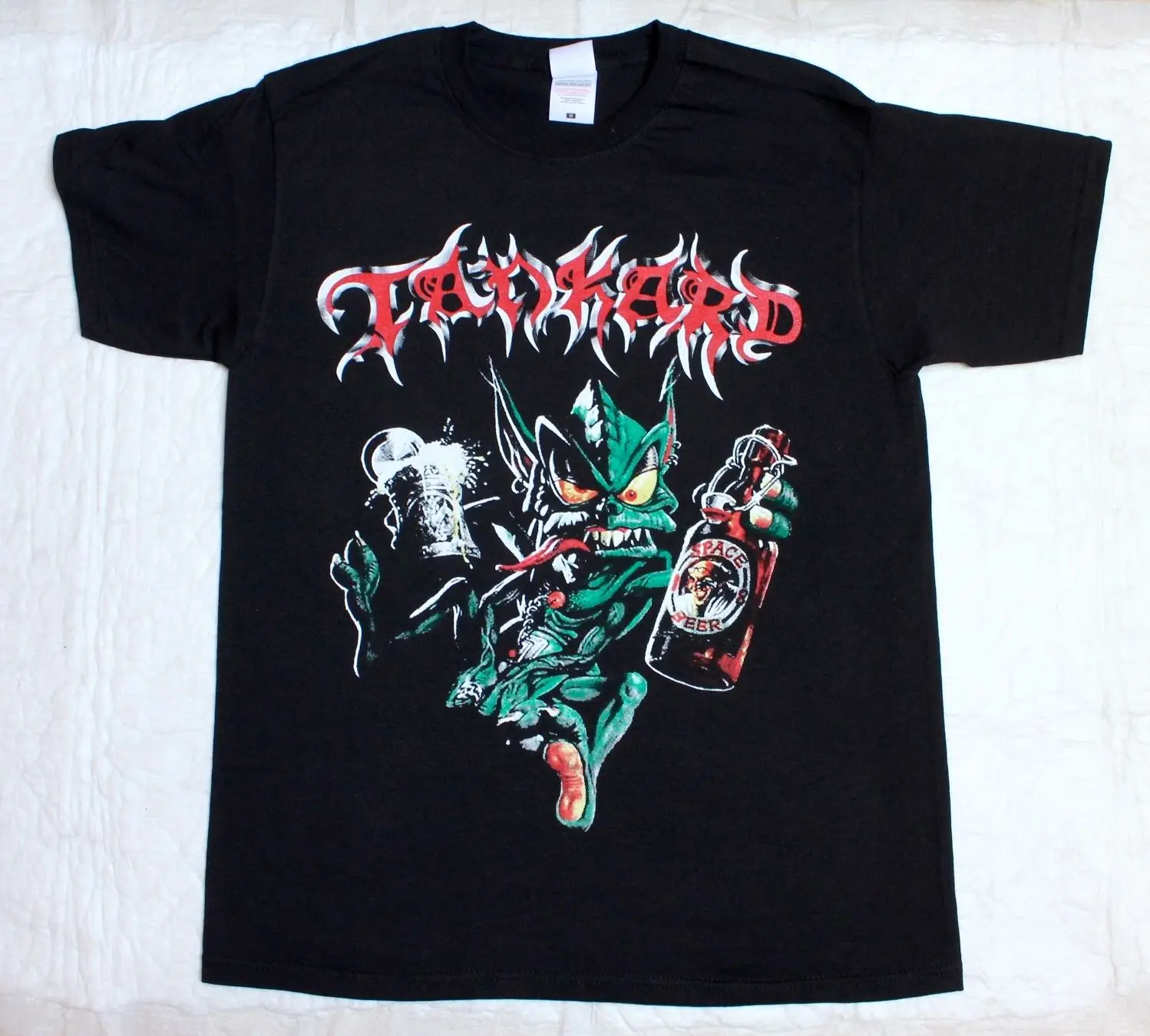 S 5XL TANKARD ALIEN'89 THRASH METAL BAND ALCOHOL BEER TRASH NEW BLACK T