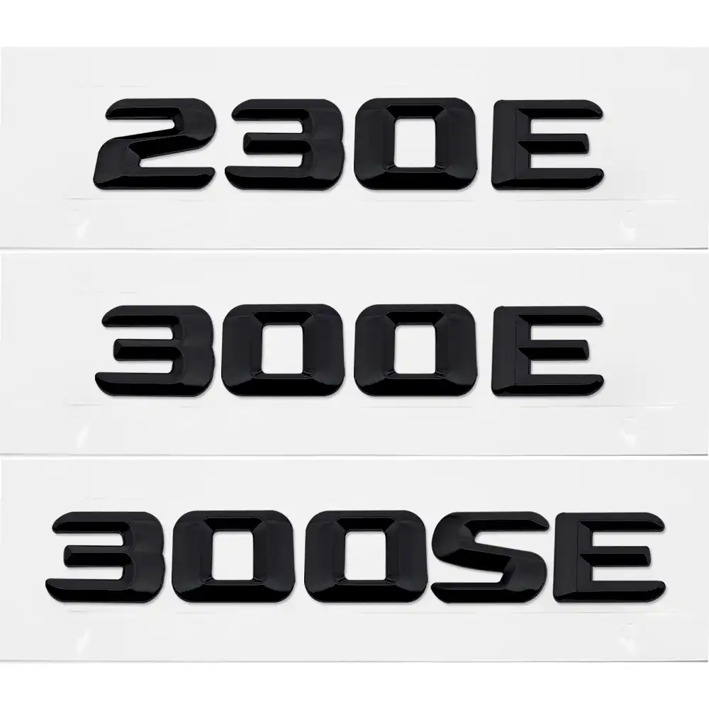 Car Accessories Car Rear Sticker Emblem Badge Number Decals For Mercedes Benz 230e 300e 300se E240 W124 W203 W204 Cls Clk Sls Car Stickers Aliexpress