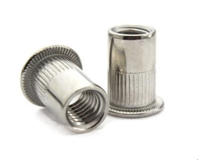 

10PCS M12 Stainless steel pull rivet nut/flat column grain pull rivet nut/knurled head rivet nuts