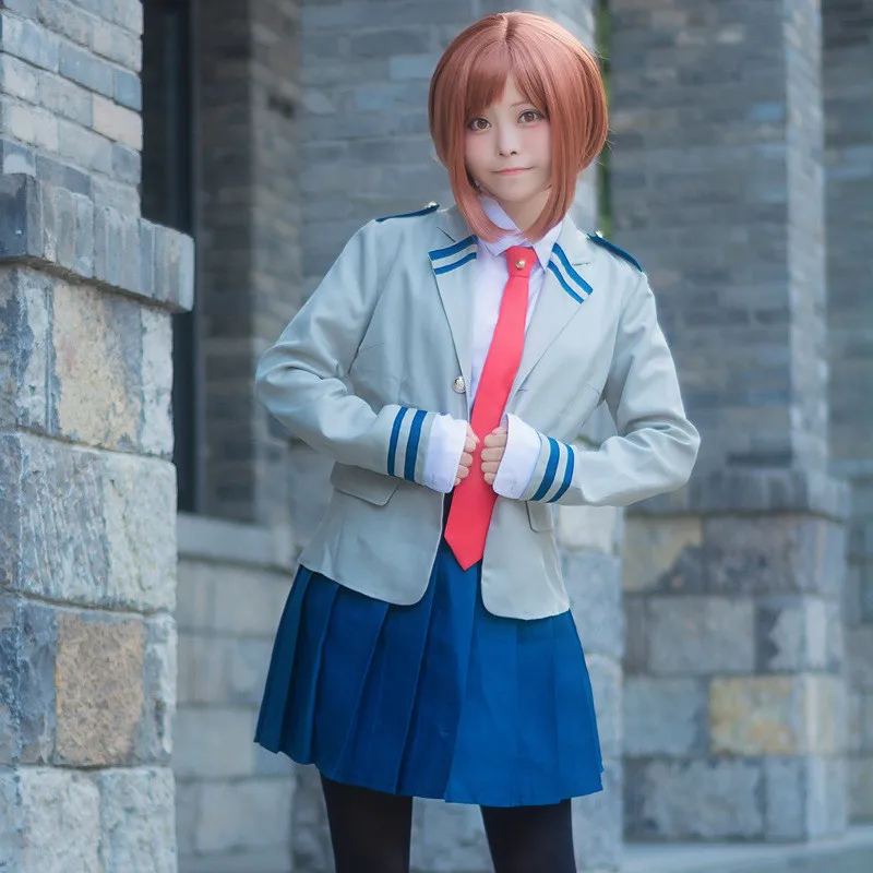 

Boku no Hero Academia AsuiTsuyu Yaoyorozu Momo School Uniform My Hero Academia OCHACO URARAKA Midoriya Izuku Cosplay Costumes