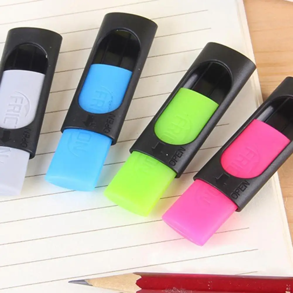 

4pcs/lot New Ink Eraser Friction For Erasable Pen 50mm*20mm Rubber Pencil Stationery Office School Supplies
