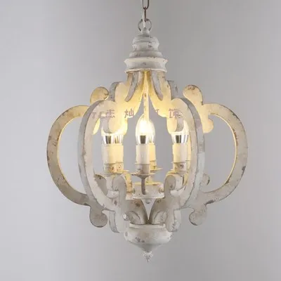 

Vintage Solid Wood Pendant Light for Restaurant Caffee Bar Decorative Fixture
