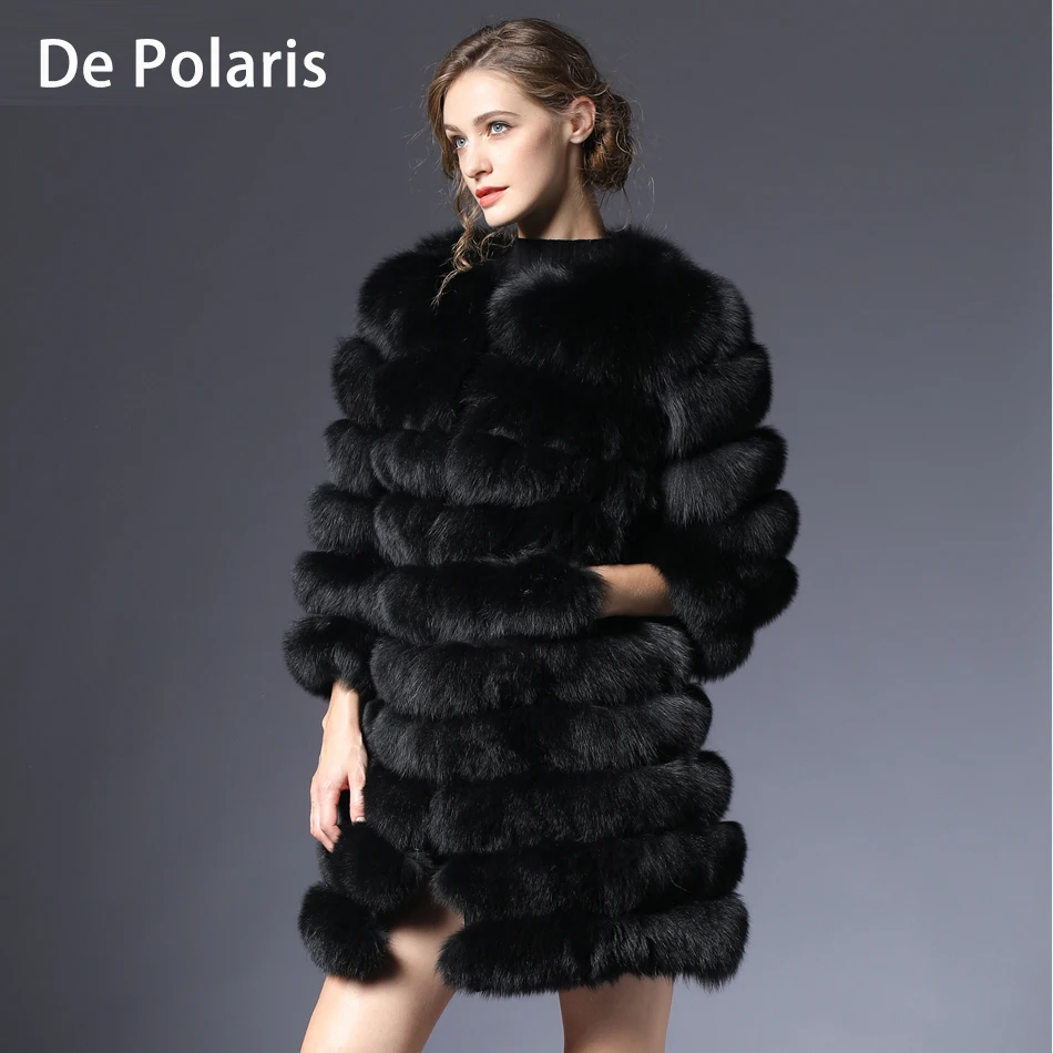 Women Fur Coat Fox Real Natural Winter Genuine Natural Women Fox Fur Coat With Fur Vest Girl Coat Womens Vests Fox Coats DHL