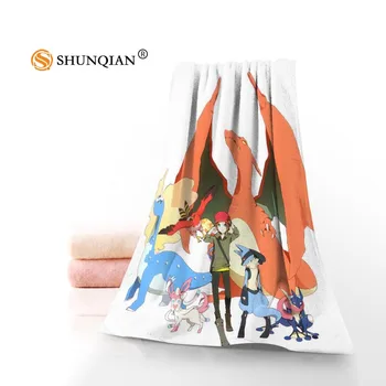 

Face Towel/Bath Towel Custom sylveon Microfiber Hair/Face/Shower Towels Size 35x75cm, 70x140cm