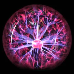 Magic Black Base Crystal Plasma Ball Night Light Magic Glass Sphere Novelty Lightning Ball Light Party Holiday Plasma Table Lamp