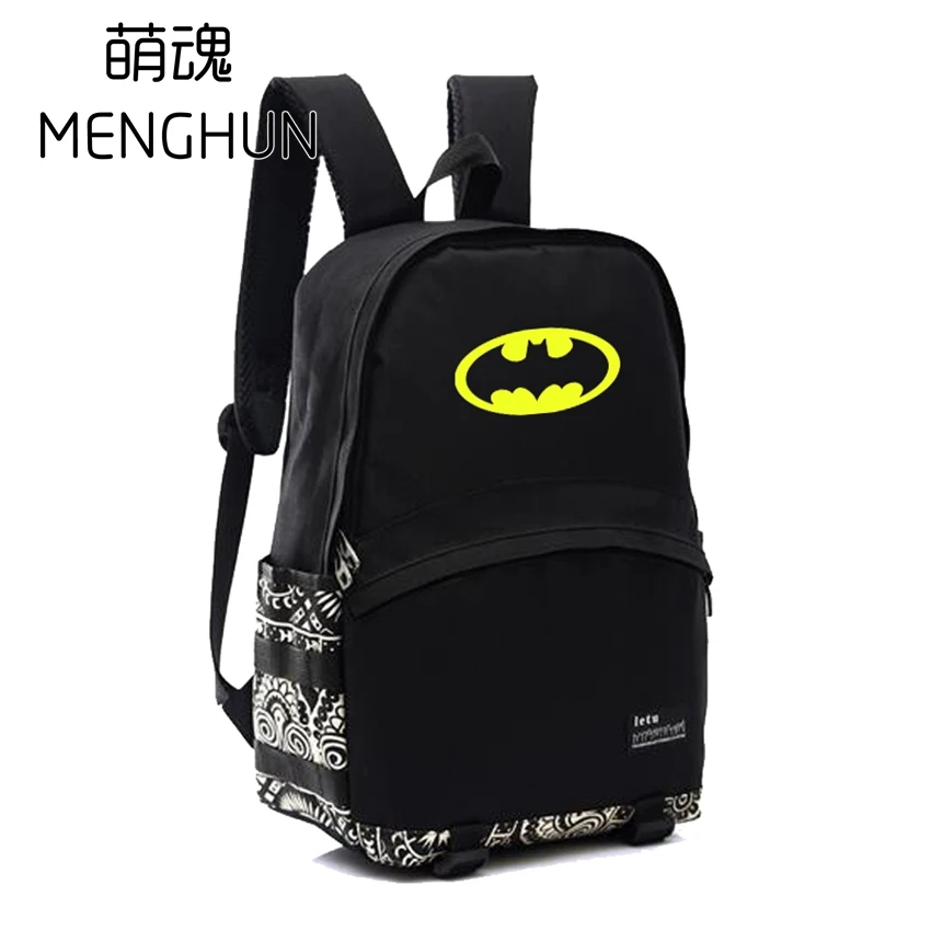 Прохладный Бэтмен новый рюкзак рюкзаки Бэтмен нейлон новый хорошее качество рюкзаки школьные сумки для студентов
