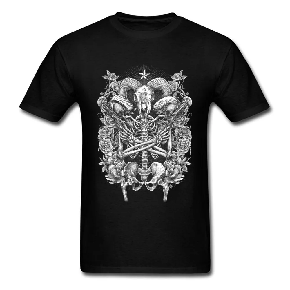 

Wicked Satanic Goat Gunslinger T-Shirt High Quality Brand Clothing Shirt Spirit Shaman Tshirt Old Tribe Original Tee Shirt