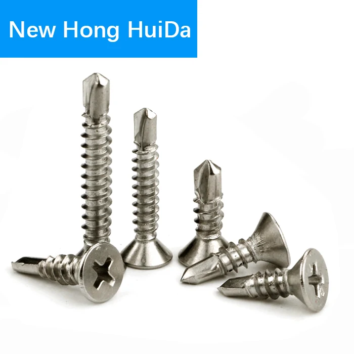

Phillips Flat Head Self Drilling Screw Thread Self Tapping Screw Bolt Hardware Stainless Steel #12/M5.5
