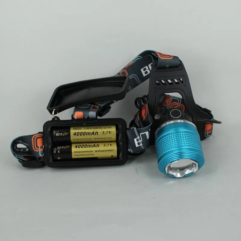 Rj2800 2000 люмен CREE xm-l T6 LED 3-режимы зум Рыбалка Охота фары фара+ 2x18650 батареи+ AC Зарядное устройство машины Зарядное устройство