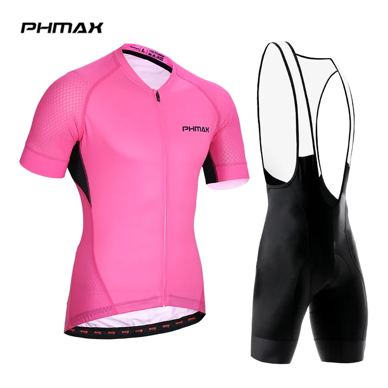 PHMAX Pro одежда для велоспорта, одежда для горного велосипеда, Майо, Ropa Ciclista, Спортивная Мужская одежда для велоспорта, комплект из майки для велоспорта - Цвет: Bib Cycling Set