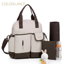 Colorland 11 couleurs multifonctionnel 4 transporter styles étanche de maternité maman à langer bébé sac à couches matelas à langer les bébés soins sacs