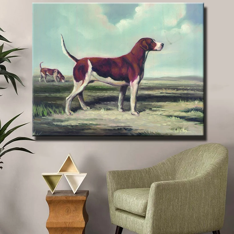 Canvas Prints Animals Shepherd Picture Office Decoration Oil Painting