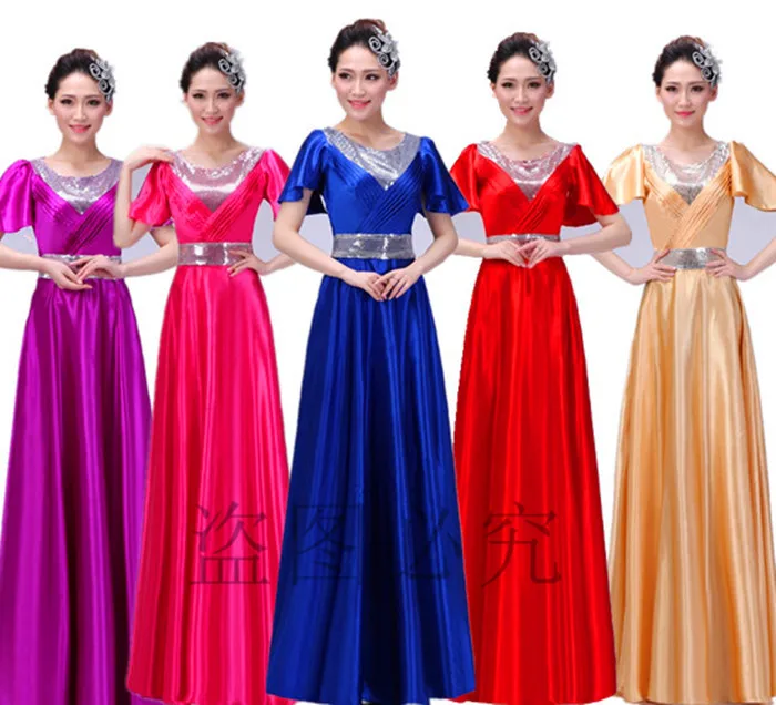 Choral service 2015 new female choir chorus costumes dress dress choral