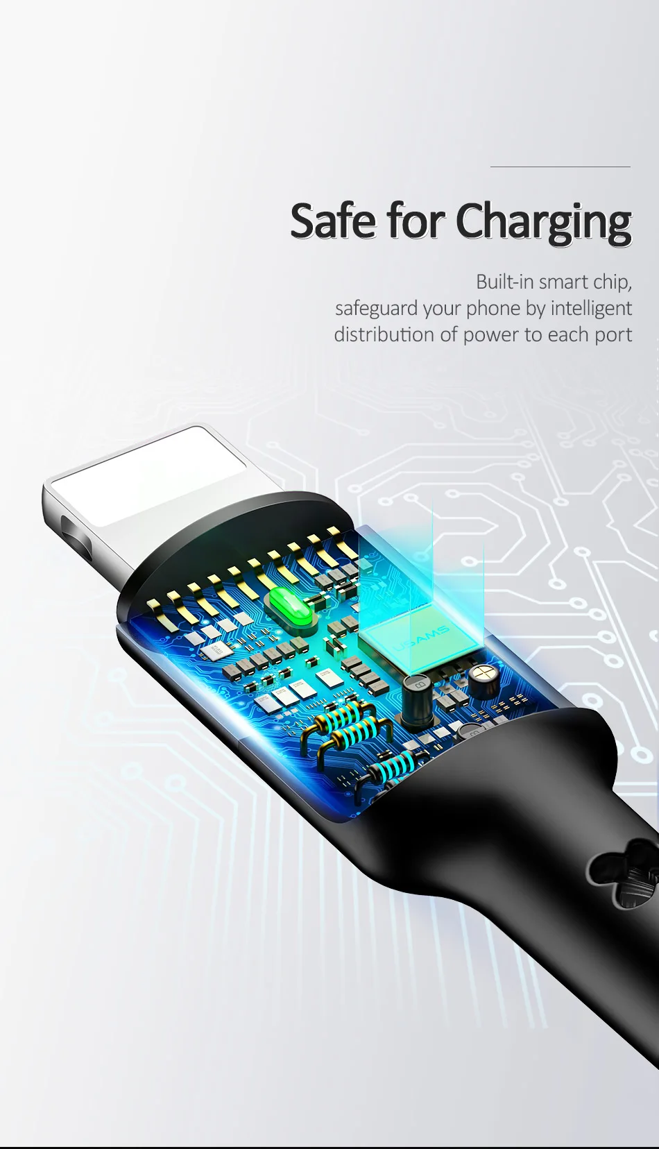USAMS 4 в 1 мульти usb зарядное устройство кабель для iPhone samsung huawei xiaomi зарядный кабель для lightning micro usb type c кабель Android