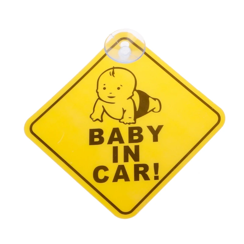 BABY ON BOARD PVC Suck Warning Mark Sign Sticker Car Window Safety Notice Board 10166