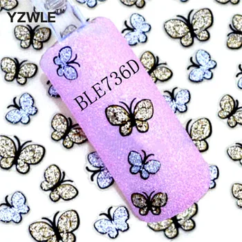 3D Butterfly &amp;amp; LOVE Nail Art Shinning Stickers DIY Nail Sticker Nail Art Accessories Nail Art Water Decals Transfer Sticker
